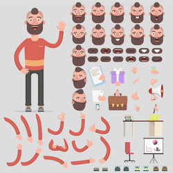symbol of a man for creating scenes vector image
