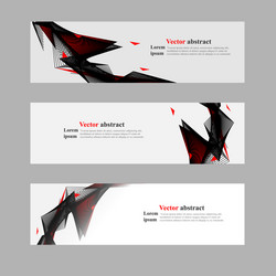 Website header or banner web set abstract vector
