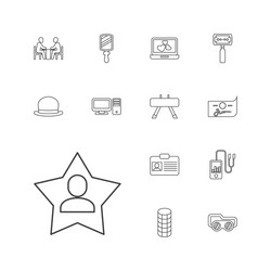 13 personal icons vector