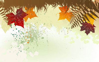 autumn background with a space for text vector image