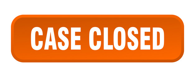 case closed button square 3d push vector image