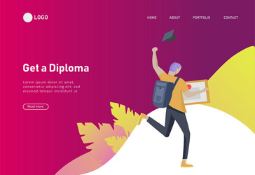 set web page design templates with relaxed vector image