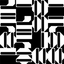 black and white abstract pattern design vector image