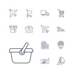 Commercial icons vector