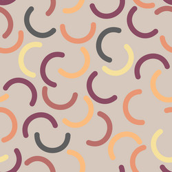 Memphis style arc seamless pattern multicolored vector