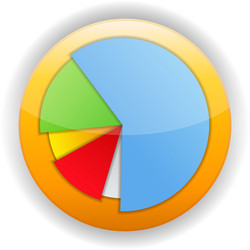 Pie Chart Icon - Data Visualization vector image