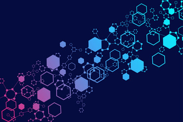 science network pattern connecting lines and dots vector image