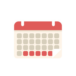 calendar showing week with marked dates vector image