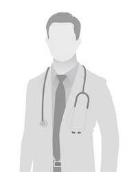 Default placeholder doctor half-length portrait vector