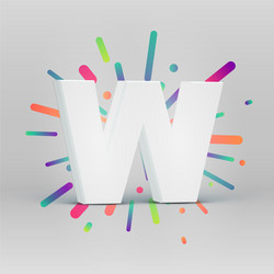 3d character from a fontset with colorful vector image