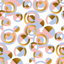 Gold and blue elegant geometric seamless pattern Vector Image