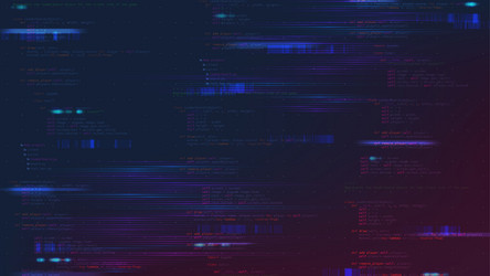 programming source code banner vector image