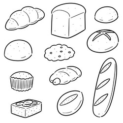 Set of bakery vector