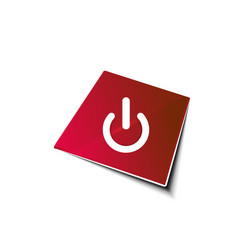 start power button ui icon design on off symbol vector image
