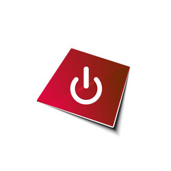 start power button ui icon design on off symbol vector