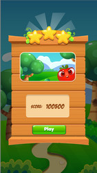 ui game user interface panel for mobile popup vector image