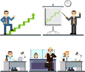 businessman people in the office vector