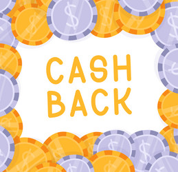 cash back dollar falling explosion flat cartoon vector