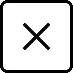 Closed web browser tab for no entry way vector