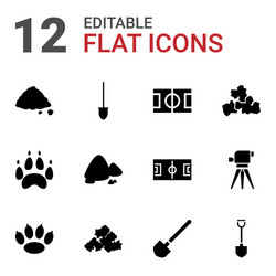 16 ground icons Royalty Free Vector Image - VectorStock
