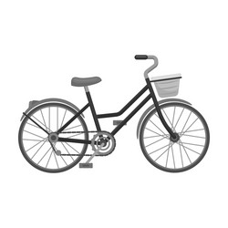 Simple Bicycle Icon vector