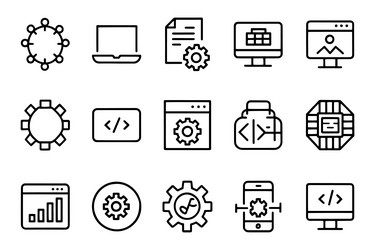 api ai programmer developer information vector image