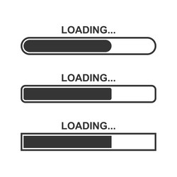 set of loading icons vector image