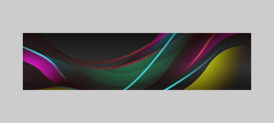 abstract dynamic vibrant gradient horizontal vector image