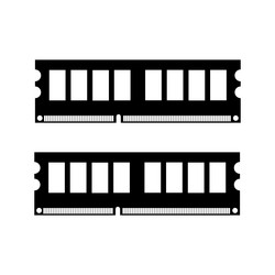simple of ram personal computer component icon vector image