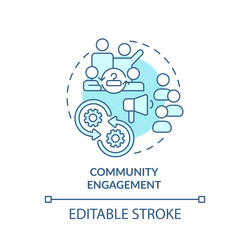 2d customizable thin line icon community Vector Image