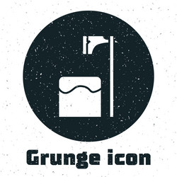 grunge executioner axe in tree block icon isolated vector image