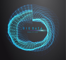 big data and science futuristic technology vector image