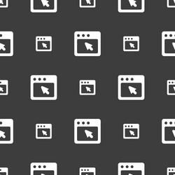 Dialog box icon sign seamless pattern on a gray vector