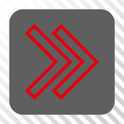 shift right rounded square button vector image