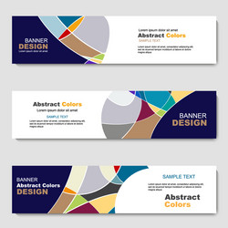 Abstract Web Banner Template vector