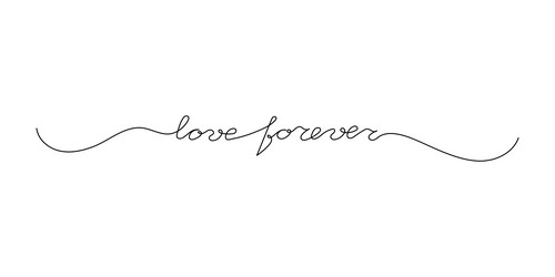continuous one line script cursive text love vector image