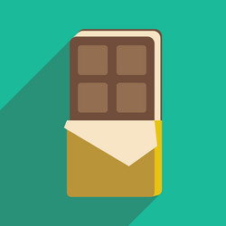 flat with shadow icon and mobile application ice vector image