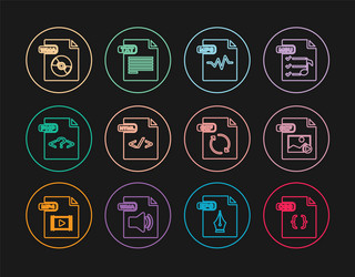 set line css file document gif mp3 html php vector image