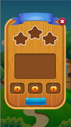 ui game user interface panel for mobile popup vector