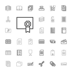 33 paper icons vector