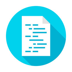 coding document circle icon vector