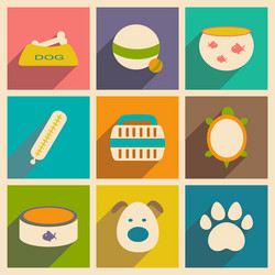 flat with shadow concept and mobile application vector image