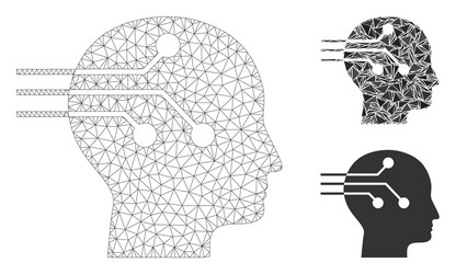 Brain interface mesh network model vector