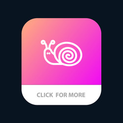 Bug easter snail spring mobile app button android vector