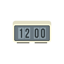 Retro Digital Table Clock Icon vector image