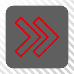 shift right rounded square button vector image