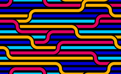 linear seamless background with twisted lines vector image