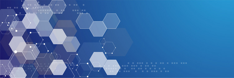 abstract hexagonal structures vector image