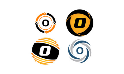 dynamic rotation marketing o distribution set vector image