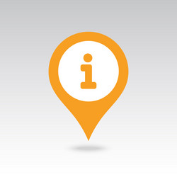 information pin map icon pointer markers vector image